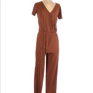 Forever 21 Cognac Soft Jumpsuit